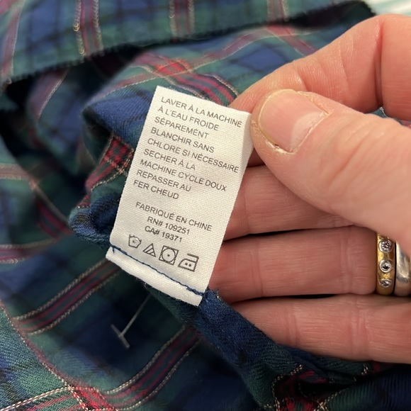 Trovata | Birds Of Paradise NWOT Plaid Flutter Sleeve Blouse - Picture 8 of 9